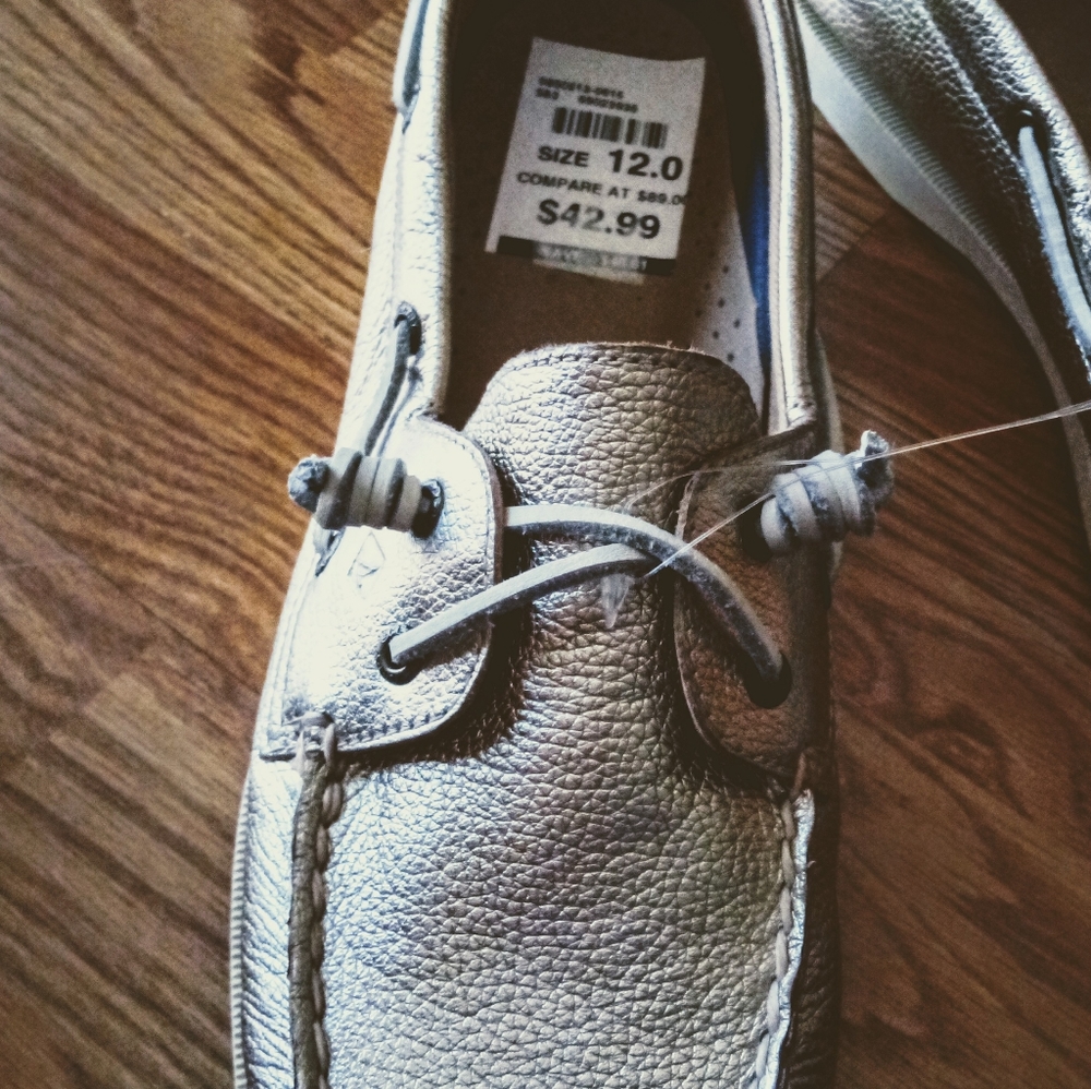 NWT Sperry women's top sider boat shoes gold 11 12 - Picture 3 of 11